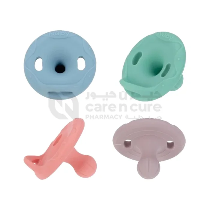 Nuby Round Cherry Silicone Soother 6+Months 2 Pieces