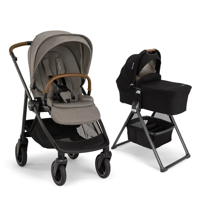 Nuna SWIV Stroller + SWIV Bassinet + Stand Bundle