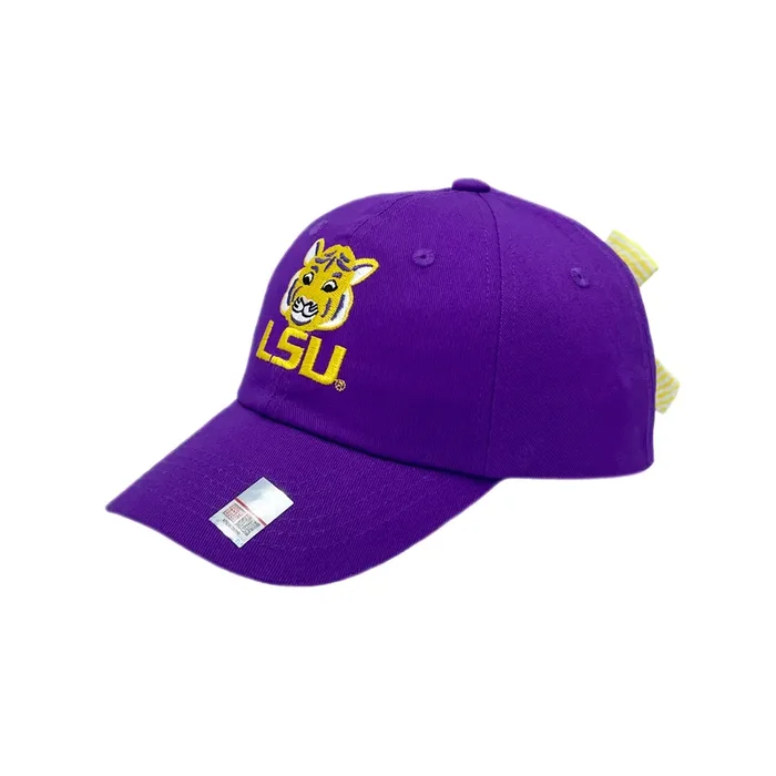 Officially Licensed Lsu Tigers Bow Baseball Hat (baby/toddler)