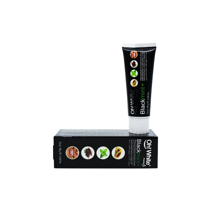 Oh! White Blackmint+ Whitening Toothpaste with Charcoal 75ml