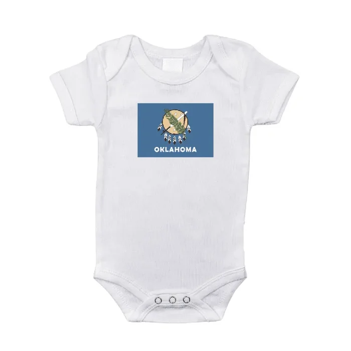 Oklahoma Flag Baby Onesie