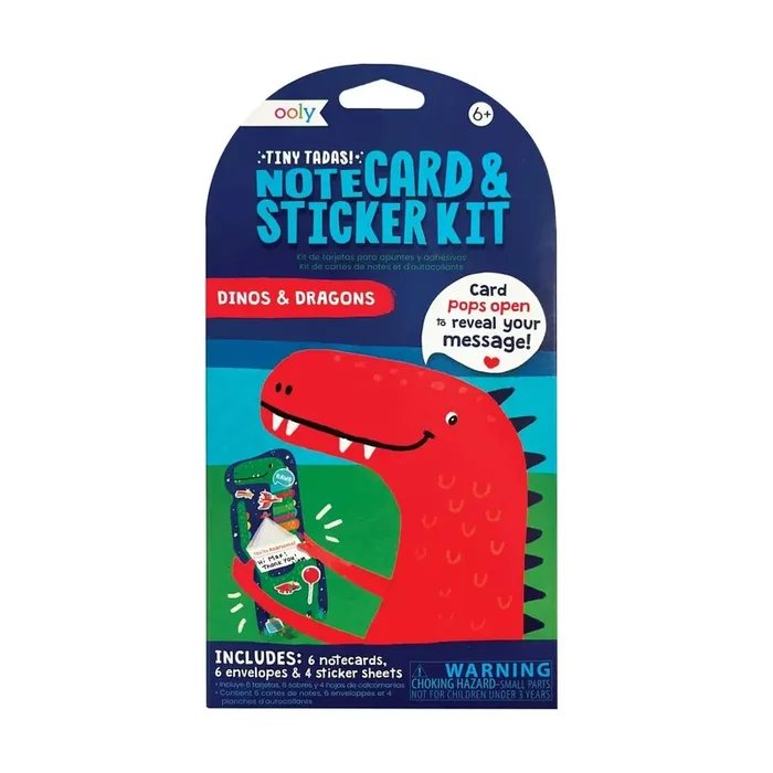 Ooly | Notecard & Sticker Kit | Dinos + Dragons