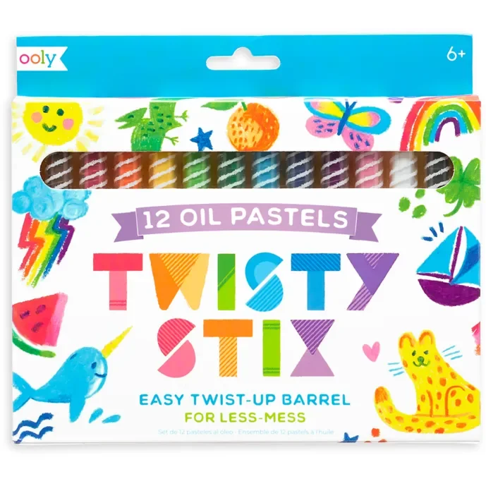 Ooly Twisty Stix Oil Pastels: Set of 12