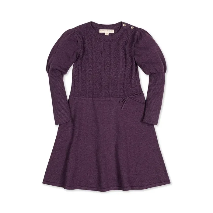 Organic Cable Bodice Sweater Dress – Baby