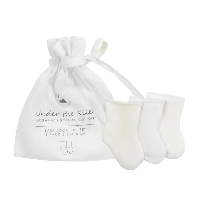 Organic Cotton Baby Socks – 6 Pack