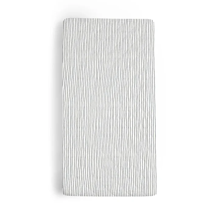 Organic Cotton Changing Pad Cover – Cobi Blue Stripes