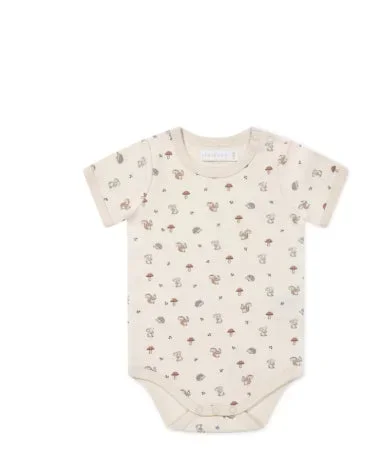 Organic Cotton Hudson Short Sleeve Bodysuit – Woodland Friends