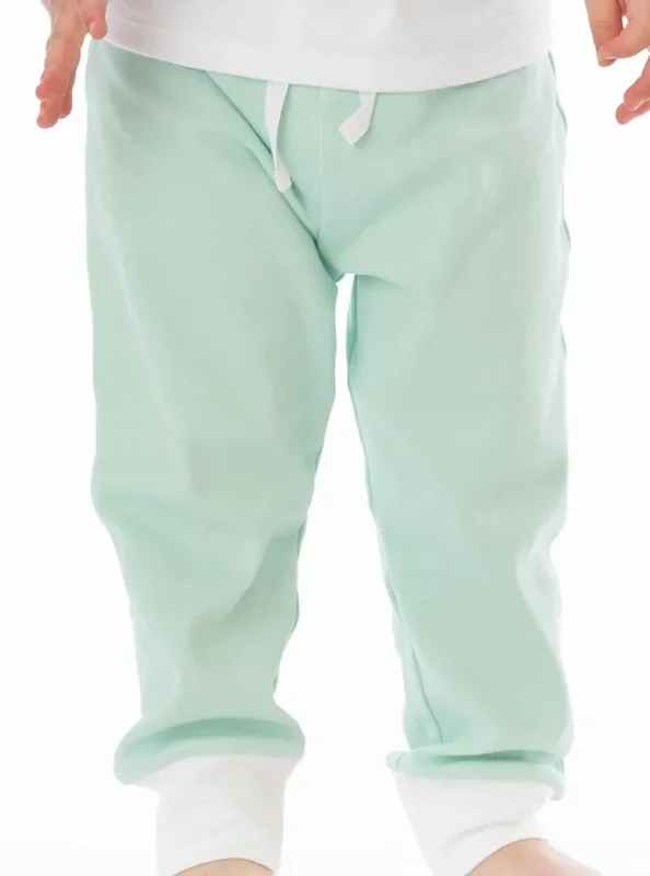 Organic Cotton Jogger Pants – Mint Green