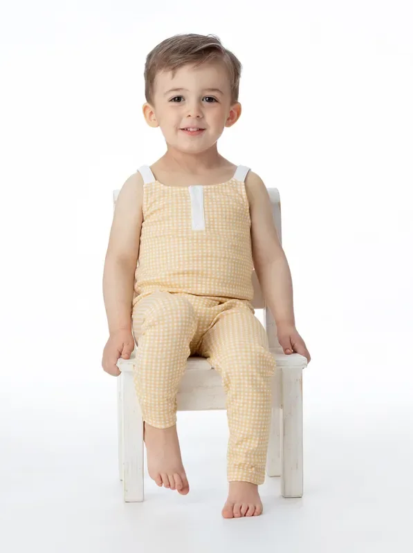 Organic Cotton Overall – Butter Gingham