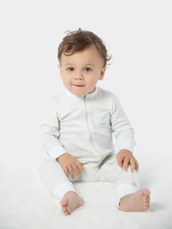 Organic Cotton Romper – Polar Express