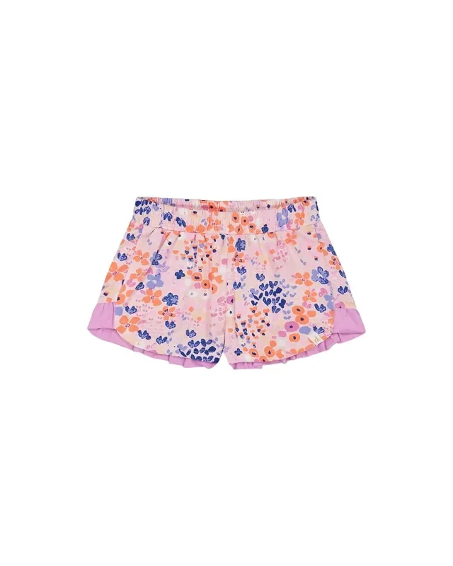 Organic Cotton Short Lavender Printed Fields Flowers