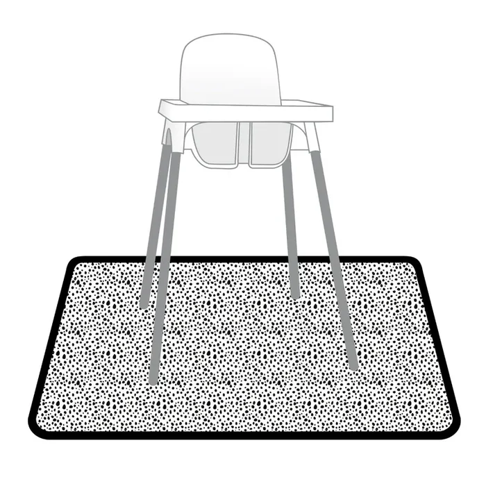 Organic Dot Splash Mat – A Waterproof Catch-all For Highchair Spills And More!