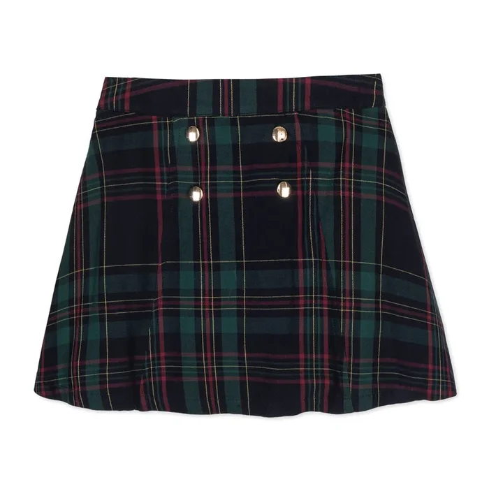 Organic Double Button Skirt