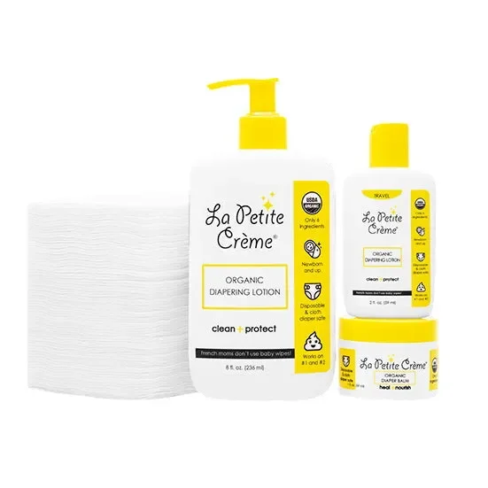 Organic French Diaper Care – Gift Set (disposable Pads)