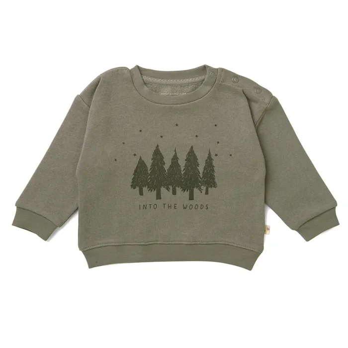 Organic Graphic Sweatshirt – Woods