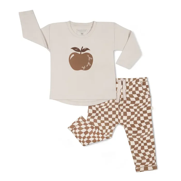 Organic Long Sleeve Tee & Pant Set – Apple Of My Eye