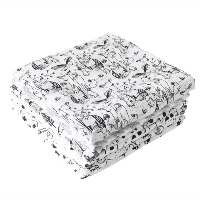 Organic Muslin Swaddle – Forest
