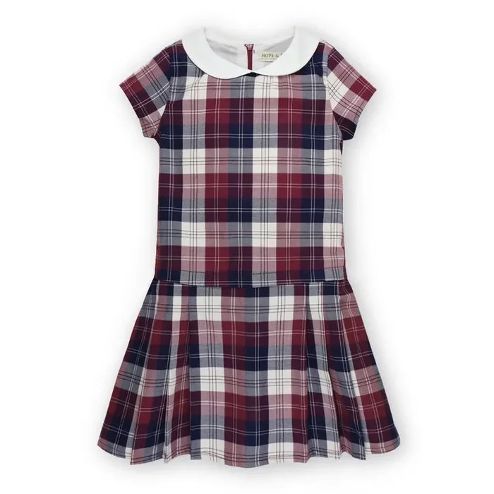 Organic Peter Pan Collar Pleated Dress – Baby