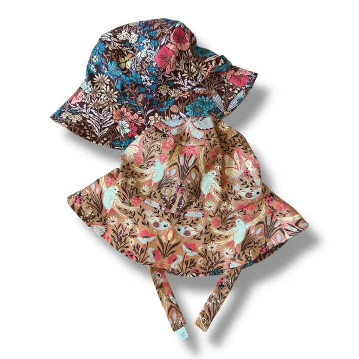 Organic Reversible Bucket Sun Hat – Golden Meadow