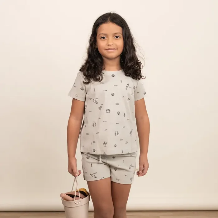 Organic Tee & Shorts Set – Surf