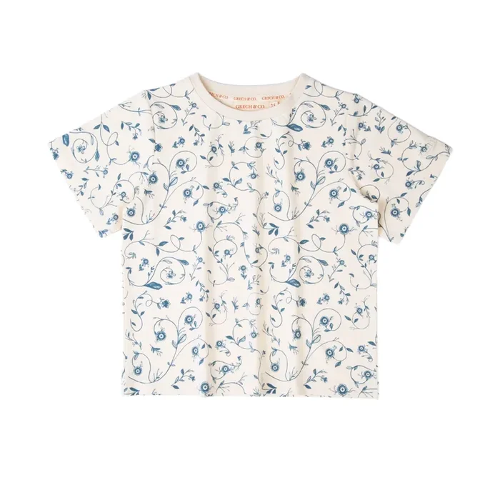 Oversized T-shirt | Organic Cotton Jersey – Scandi Floral