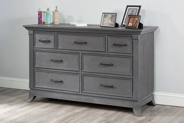Oxford Baby Hamilton Collection 7 Drawer Dresser in Marble Gray
