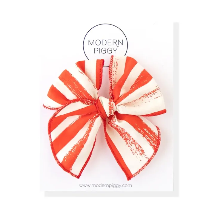 Painted Stripe | Petite Party Bow
