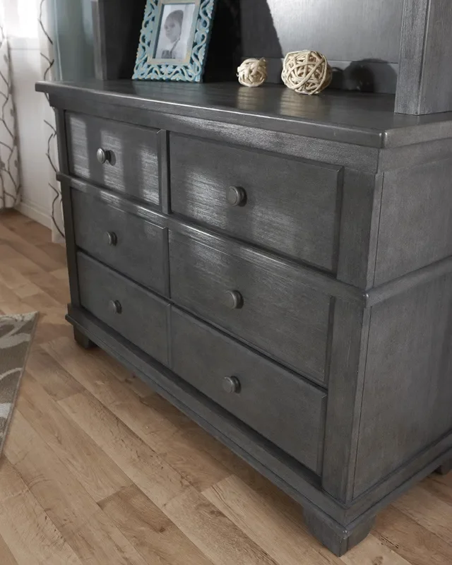 Pali Double Dresser in Distressed Granite