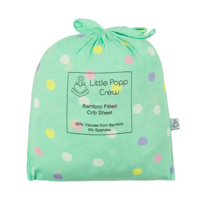 Pastel Dots | Bamboo Crib Sheet