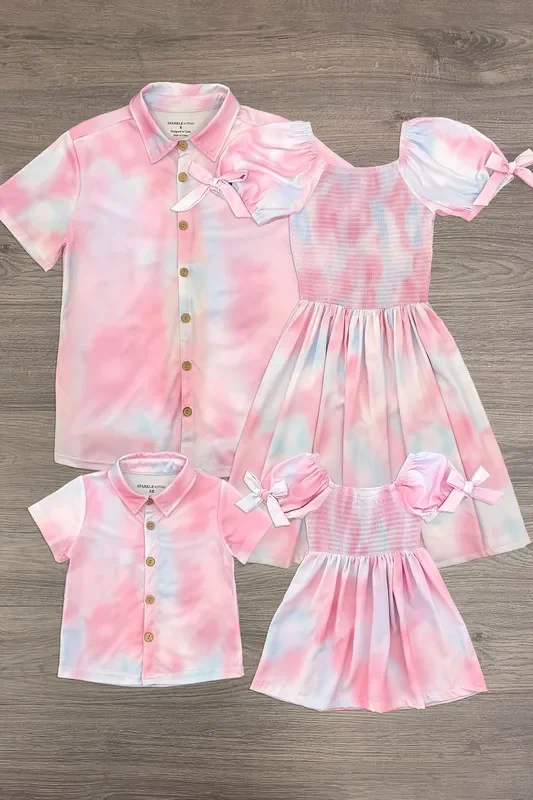 Pastel Tie Dye Family Set