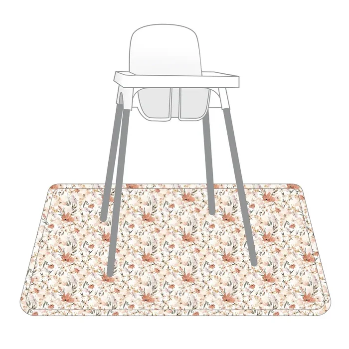Peachy Dreams Splash Mat – A Waterproof Catch-all For Highchair Spills