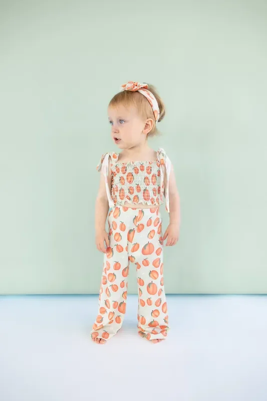 Peachy-keen Dream Smocked Flare Set