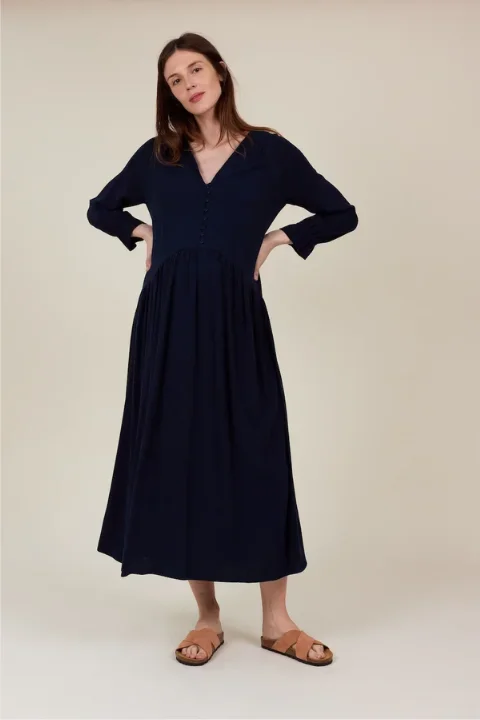 Pearl Dress – Ink Blue