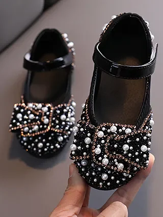 Pearls N’ Rhinestones Ballerina Flats By Liv and Mia