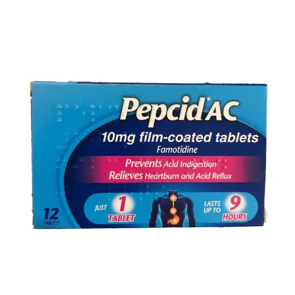 Pepcid Acid Control Famotidine Tablets – 12 Pack