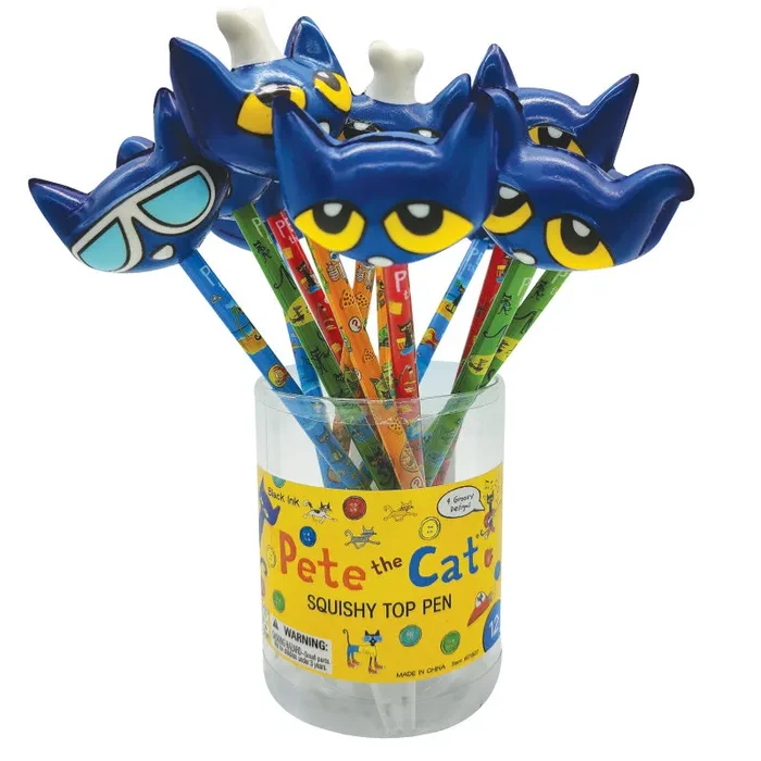 Pete The Cat Squishy Top Pen – 12 Per Tub