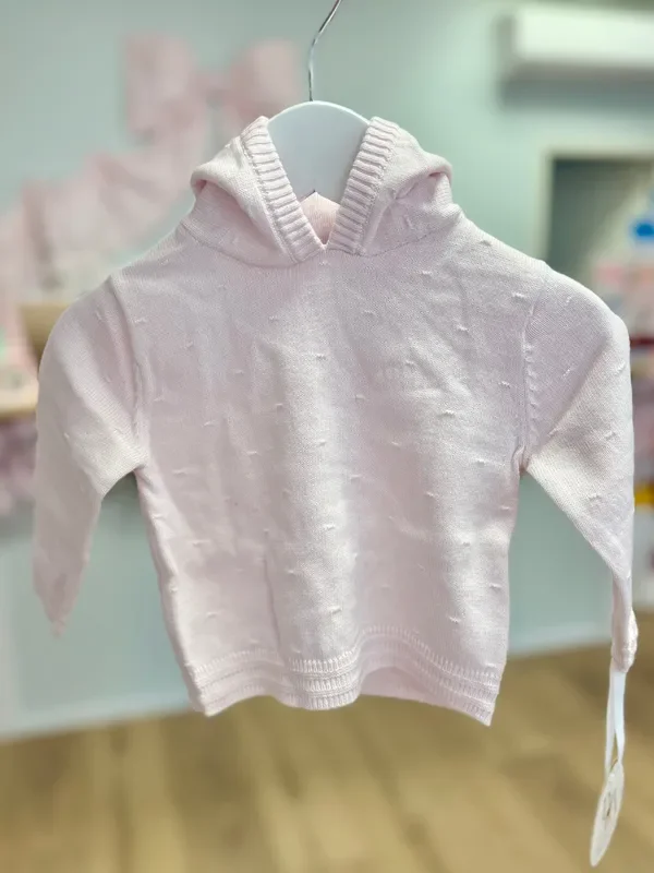 Petit Ami Light Pink Zip Back Cardigan