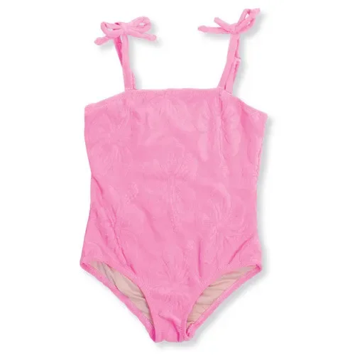 Pink Hibiscus Terry One Piece Swimsuit