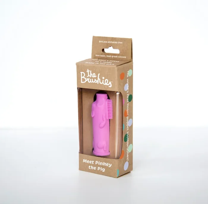 Pinkey The Pig Finger Toothbrush