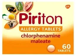 PIRITON TABS 4MG 60 PACK