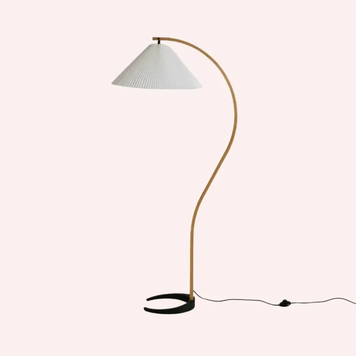 Pleated Floor Lamp – White