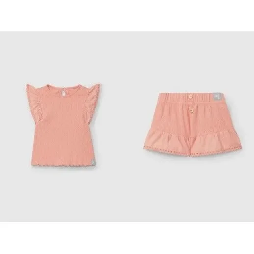 Pointelle Tee and Short Set