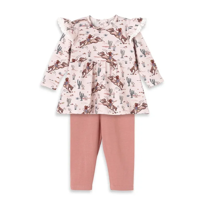 Prairie Princess Baby Girl’s Western Bamboo Top & Legging