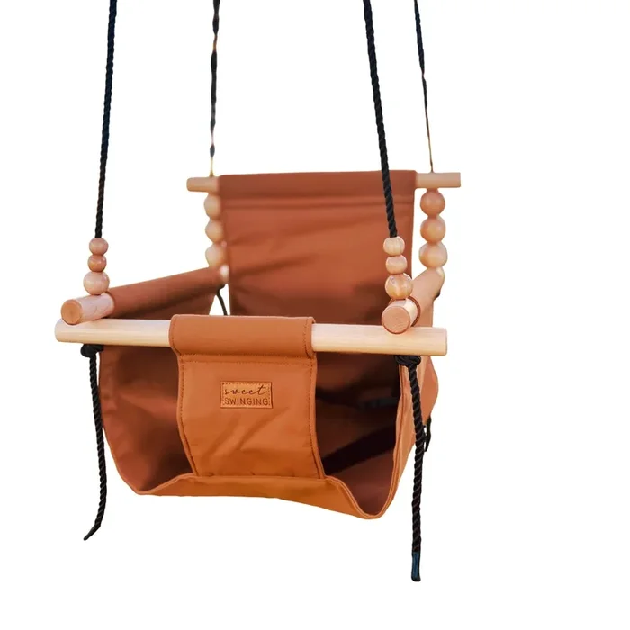 Premium Outdoor High Back Swing Nutmeg
