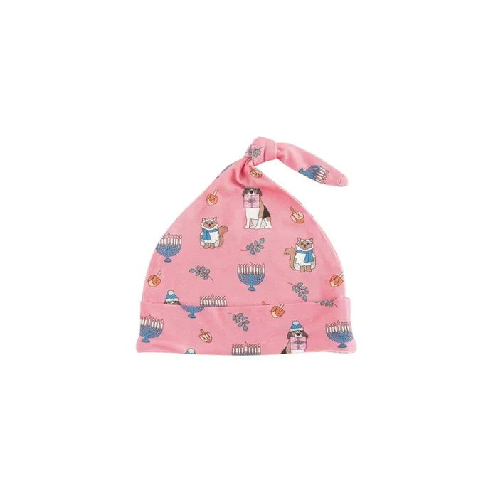 Preorder – Hanukkah Pets (knotted Hat) – Pink