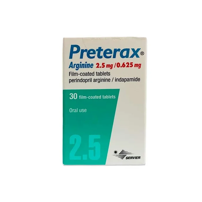 Preterax Argnin 2.5/0.625 mg Tablets 30 Pieces
