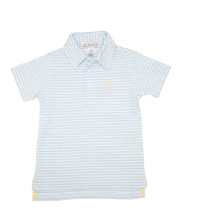 Prim & Proper Polo | Blue + Seaside Yellow