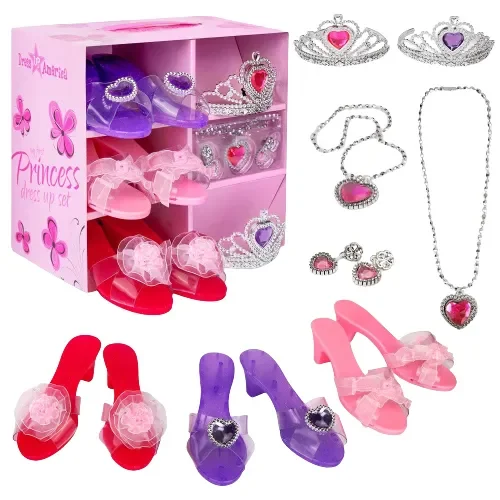 Princess Jewelry, Shoes And Tiara Set – Kids