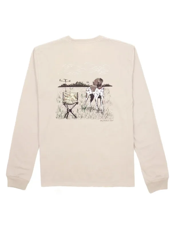 Properly Tied Linen Dove Hunt Long Sleeve Tee