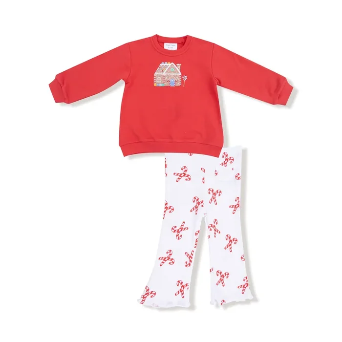 Puffy Long Sleeve Oversized Sweatshirt + Flared Pant